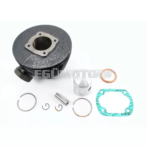 Hengerszett öntöttvas 47cc, 120mm, 38mm, 14mm, 12mm, Sachs, Hercules 219, 218, 220, Miele, DKW, KTM, Göricke, Gritzner