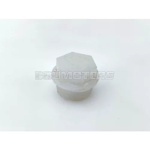Központosító csavar, műanyag, fehér, Puch Maxi X30, X50