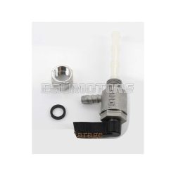Fuel tap metal black for Piaggio Bravo