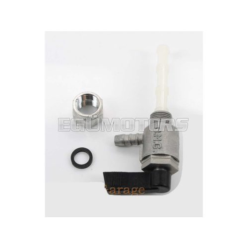 Fuel tap metal black for Piaggio Bravo