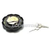 Tanksapka zárható, fekete, 48mm, kulccsal, légtelenítő csőcsatlakozással, Honda, MTX sh, 80 R