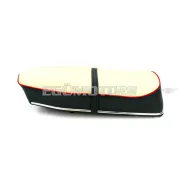 Üléspad műbőr, 600x230x100mm, fekete/fehér, Kreidler, Florett Eiertank