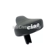 Nyereg ülőcsővel 54x33mm, fekete, Piaggio Vespa Ciao, Solo 710, 711, 712, 713, 715, Mars Moped, Batavus