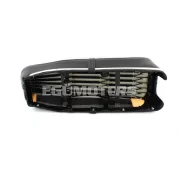 Üléspad fekete, szerszámtartóval, 610x230x110mm, krómozott díszléc, Kreidler, Florett LF, LH, TM, RM, RS