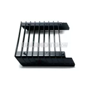 Hűtőrács fém, fekete, festetlen, Zündapp GTS, KS 50, 80, 529, 530