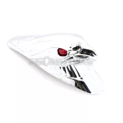   Sárvédő dísz, sas figura, műanyag, krómozott, 180mm, Zündapp, Kreidler, Hercules, Puch, Simson