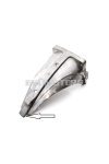 Frame end piece cast aluminum short for Zündapp GTS 50, C 50 Sport, KS Cross, Super Sport