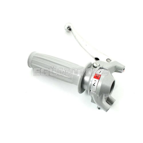 Shift lever aluminum 2-speed grooved rubber for Zündapp Bergsteiger M 25, 50, ZR Z, Sachs 504, 505, Hercules Prima, M, KTM, DKW, ZR,