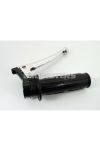 Throttle grip fitting aluminum black with brake lever polished for Hercules, Zündapp, Kreidler, Puch, DKW, KTM, Rixe