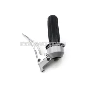 Gázmarkolat szerelvény alumínium, fekete, 22mm, 105mm, Zündapp, Kreidler, Hercules, Puch, DKW, KTM, moped, mokick