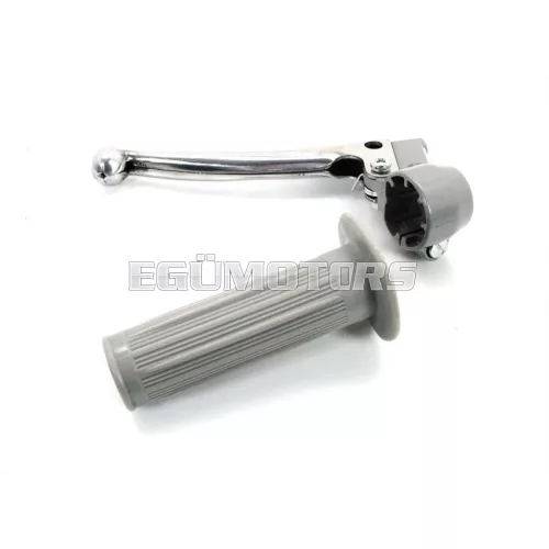 Kuplungkar alumínium, gömbvégű fejjel, szürke, 22mm, 105mm, Zündapp, Kreidler, Hercules, Puch, DKW, KTM, moped, mokick