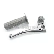 Kuplungkar alumínium, gömbvégű fejjel, szürke, 22mm, 105mm, Zündapp, Kreidler, Hercules, Puch, DKW, KTM, moped, mokick