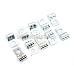   Cable and Bowden cable holder 6mm 10-piece for Zündapp, Kreidler, Hercules, Puch, Miele, DKW, Rixe, moped, moped, mokick