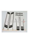 Sticker set PVC black transparent 6-piece for Puch, Maxi, moped, moped, mokick