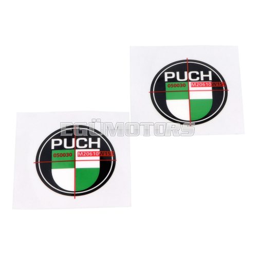 Tank sticker 2 pieces 40mm round for Puch