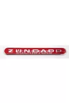Tankmatrica ezüst-piros, 130x15mm, Zündapp moped type 442, 444, GTS KS C 50 Sport = 53737