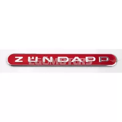   Tankmatrica ezüst-piros, 130x15mm, Zündapp moped type 442, 444, GTS KS C 50 Sport = 53737