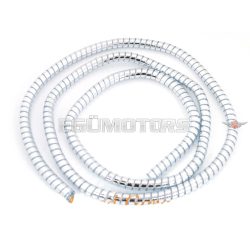 Cable cover chrome 160 cm 10-12mm for moped, moped, mokick
