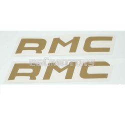   Sticker gold white edge 30mm x 135mm for Kreidler, Florett RMC