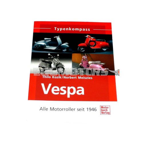 Type compass, reference book for Vespa