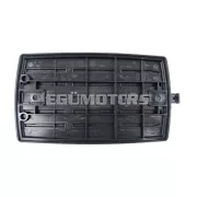 NTS Parts csomagtartó lemez fekete, műanyag, Zündapp, ZR 447, ZD, ZB, ZA, A 460, ZX, ZL, ZS, ZE, moped, mokick