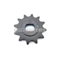   Lánckerék megerősített, 12 fog, ovális, 15.7mmx12.60mm, Hercules Prima 1, 2, 3, 4, 5, 6, M, KTM, DKW, MK