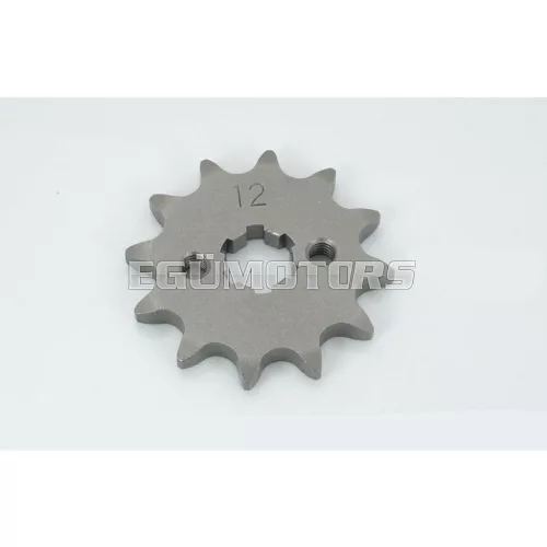 Lánckerék acél, 12 fog, Yamaha DT 50, 50 MX, GT RD TY MR CY FS1