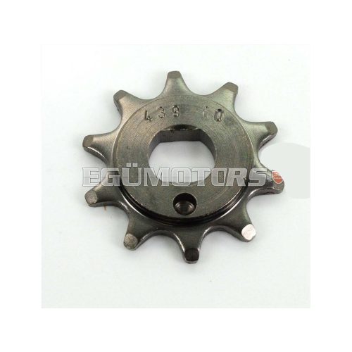 Pinion Esjot reinforced 10 teeth 15x12mm for Kreidler Florett Eiertank type K54/0M, LF LH K54/32 D, 3 speed Mokick, Mustang Enduro, Flory MF12, MF13, MF20, MF22, MF23, Flott MF24, MF25