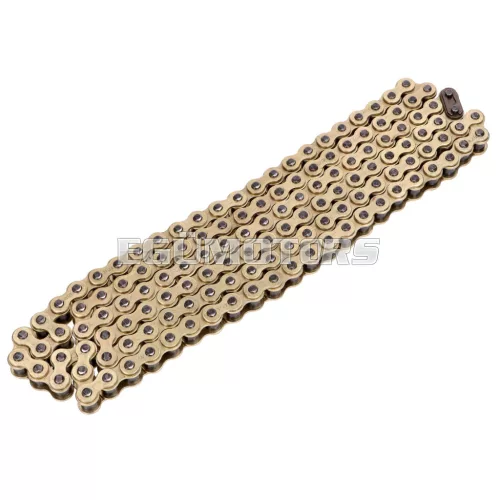 Lánc IGM, 428 x134 szemes, fekete-arany, Zündapp, Kreidler, Hercules