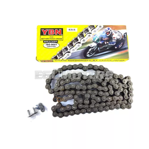 Lánc acél, 1/2 x 1/4 x 7.75, 122 szemes, Zündapp, Kreidler, Hercules, Florett RS