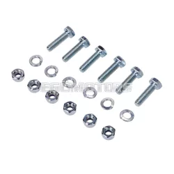   Rögzítő készlet 18 darabos, hatszögletű csavarok, alátétek, anyák, Puch, Maxi, moped, mokick