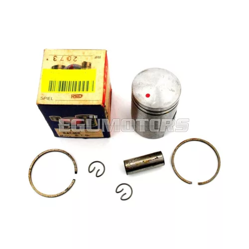 Dugattyú készlet alumínium, 38.20mm, dugattyúgyűrűk, 12 mm-es dugattyúcsap, Hercules K 50, DKW, KTM