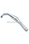 Racing exhaust chrome flange connection 32mm length 820mm silencer diameter 51mm bulb diameter 90mm for Hercules, DKW