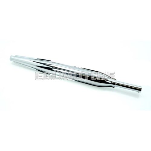 Exhaust chromed 26mm 620mm for NSU, Quickly