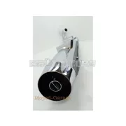 Kipufogó krómozott, 70mm, 900mm, hővédő lemezzel, Zündapp KS 50 Cross