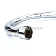 Jamarcol kipufogó egy darab, 70mm, 36mm, egy hajlítás, krómozott, Zündapp GTS 50, C 50 Sport, CS 25, ZD