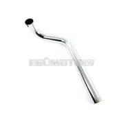 Kipufogó leömlő acél, 28mm, 350mm, krómozott, Hercules Prima, KTM, DKW, Rixe