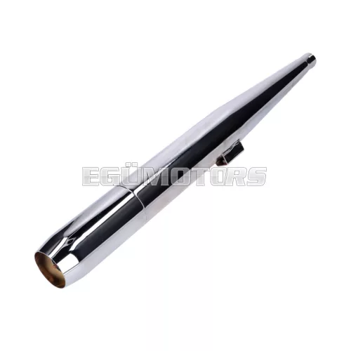 Kipufogó 28mm, 6.3mm, hegesztési varrat nélkül, Kreidler Florett RMC RS moped