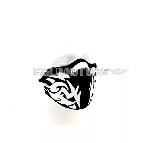 Motoros maszk 2 mm, Tribal mintával, moped, mokick