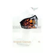 Arcmaszk Burnin Skull, poliészter/nylon, moped, mokick