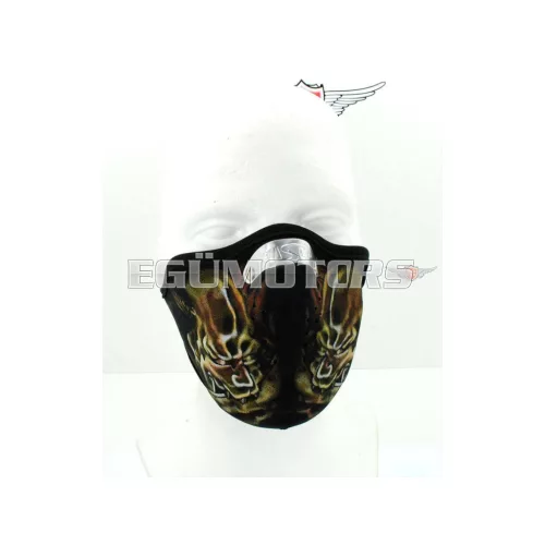 Motoros maszk 2 mm, Warrior mintával, moped, mokick
