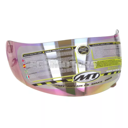 Sötétített, tükrös napellenző MT Imola Dragon Speed sisakhoz