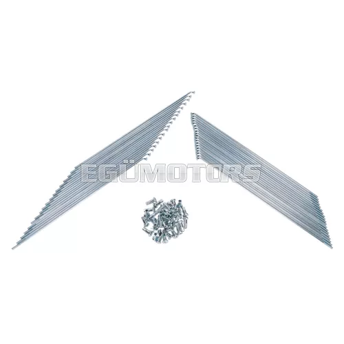 Küllőkészlet 208mm, küllőanyákkal, 36 darab, Puch MV, MS, DZ, VS