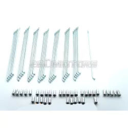   Küllő krómozott 160 x 2.85mm, küllőanyával, 36 darab, Zündapp, KS 50, Type 517, Sport Combinette