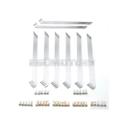   Küllő krómozott 2.6 x 166mm, küllőanyával, 36 darab, Puch, VZ