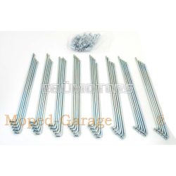 Chrome spokes 177mm with nipple for Yamaha, DT 50 MX