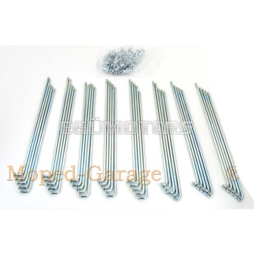 Chrome spokes 177mm with nipple for Yamaha, DT 50 MX
