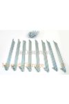 Spokes chrome 238mm with nipple for Yamaha, DT 50 MX