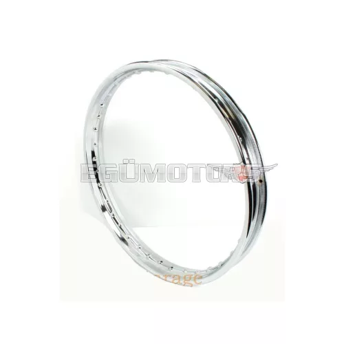 Felni krómozott 1.4 x 17, 36 furat, 6.5mm, moped, mokick, KKR