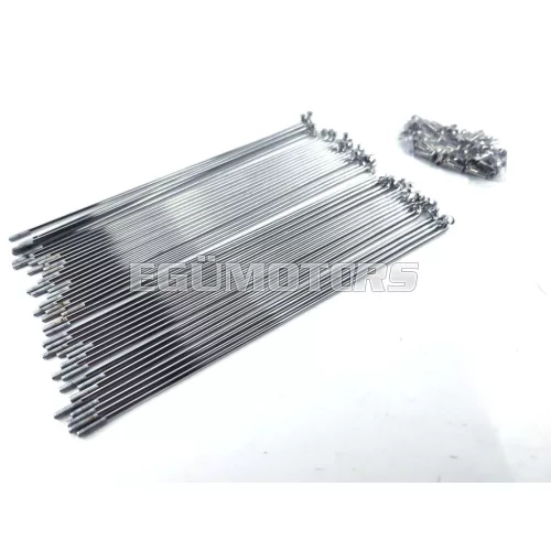 Küllőkészlet 36 darab, acél, 180mm, 2.6mm, küllőanyával, 5mm, 8mm, Hercules K 50 SE, RE, RL, SX, RX